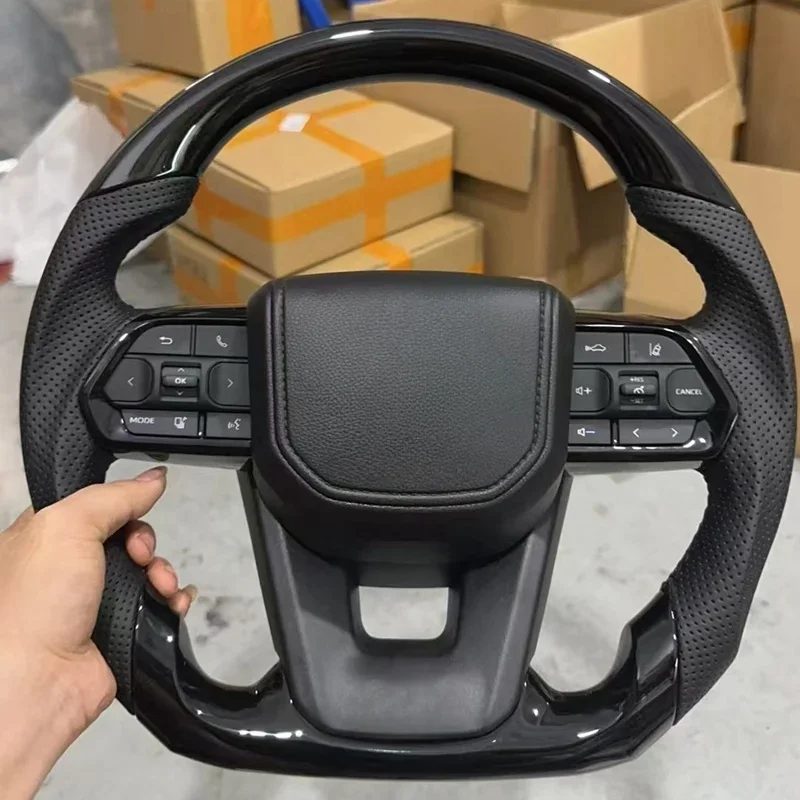 Руль из углеродного волокна на заказ для Toyota Hilux Fortuner Land Cruise GR для Toyota Previa, аксессуары для салона автомобиля