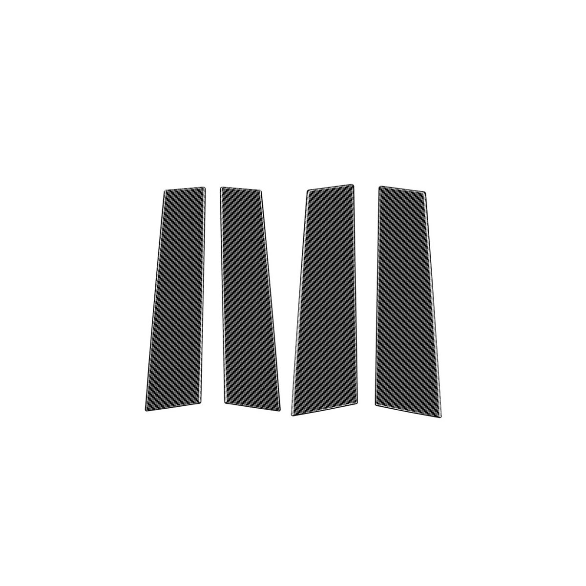 

Автомобильная оконная дверная Колонка B, колонны, столб, крышка, отделка для Honda HRV 2022 2023, стикер с зеркальным эффектом, углеродное волокно