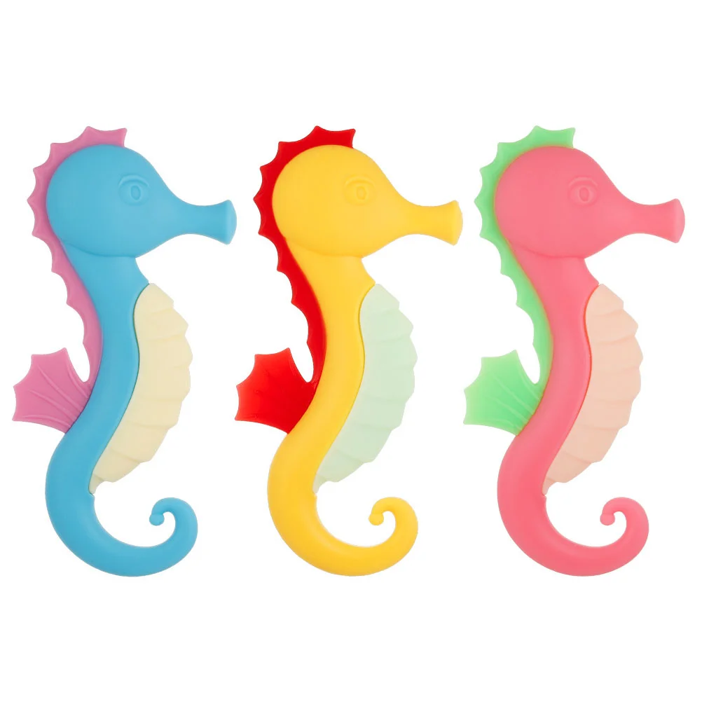 3Pcs Teether Grinds Training Tool Teether Chew Toy Infant Pet (Pink ) teether infant teether