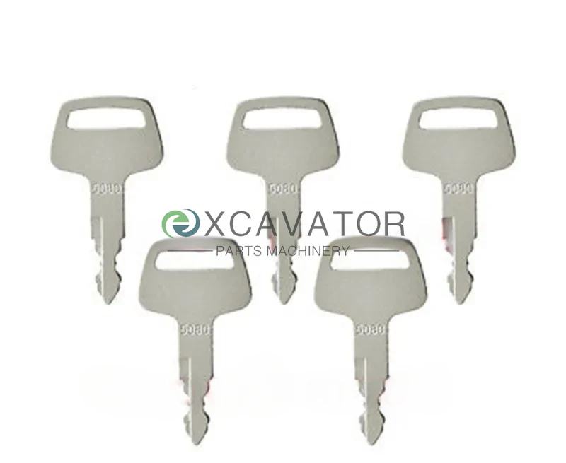 For IHI 5080 (Set of 5) Excavator Key for all Excavators, Dozers, Skidsteers