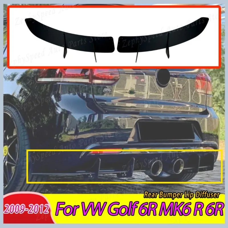 

Rear Bumper Lip Diffuser For VW Golf 6 R MK6 R 6R 2009-2012 Car Boot Bracket Spoiler Splitter Auto Accessories Body Kit Tuning