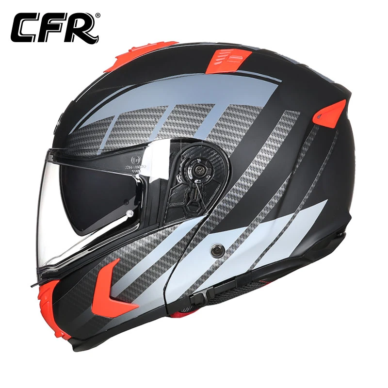 

Top Quality Fiberglass Modular Filp Up Motorcycle Helmet Full Face Racing Scooter Casco Moto Capacetes Dual Visors DOT Helmets