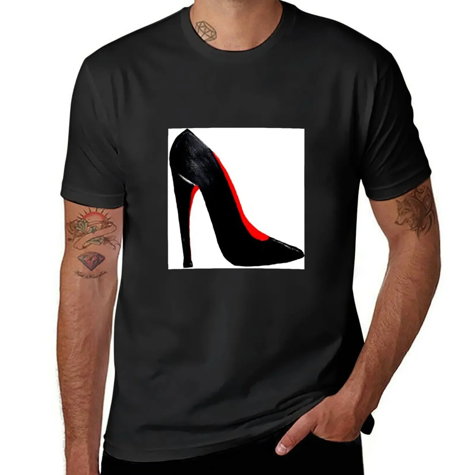 High heel T-Shirt tops animal prinfor boys customs design your own custom shirt t shirts for men