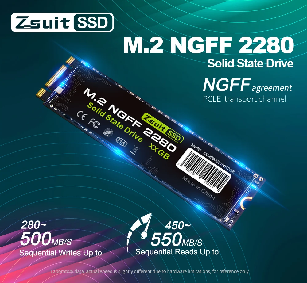 SSD NGFF M.2 Notebook 1/5pcs 512GB M.2 SSD Sata Hard Drive Grande Capacidade Solid State High Readi Writie interno ssd 500gb Drive ssd sata m.2