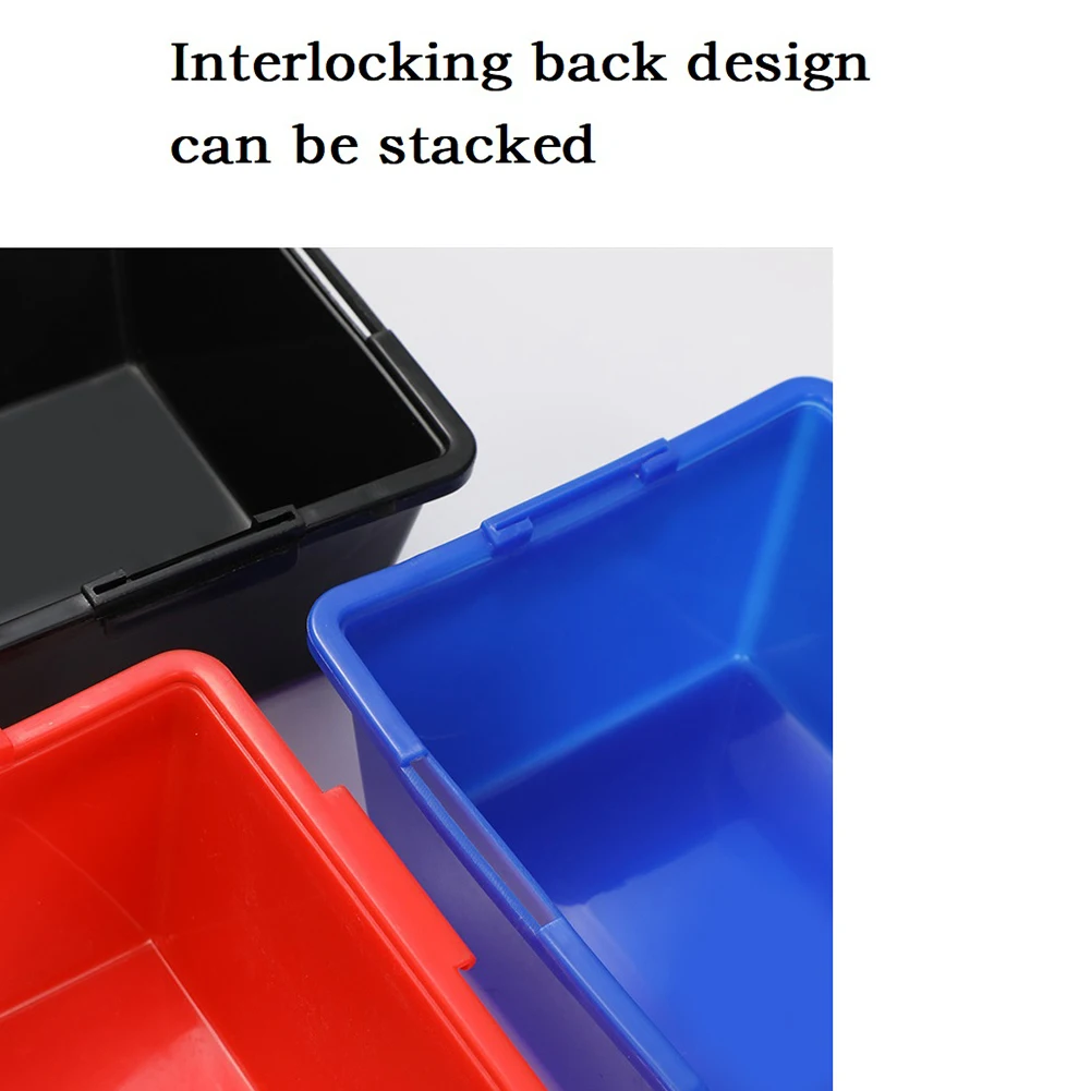 Plastic Case Storage Parts Box PE Material Parts Container Practical To Use Sorting Toolbox Storage Bins Hand Feeling