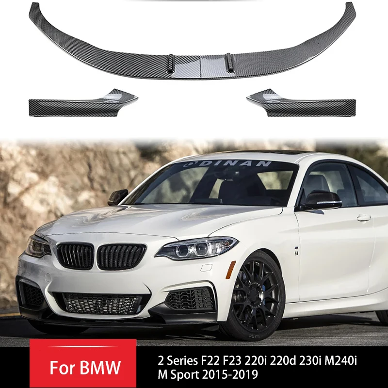 

For BMW 2 Series F22 F23 220i 220d 230i M240i M Sport 2015-2019 Front Bumper Splitter Lip Diffuser Front Surround Spoiler Guard