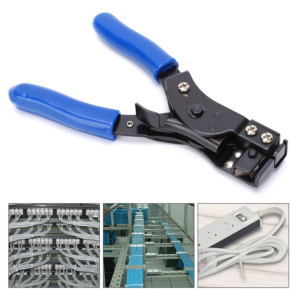 High Carbon Steel TL-2081 Nylon Cable Tie Pliers Comfortable Handle Fastening Tool Zip Tie Tool Cable Tie Tool for TL-2081