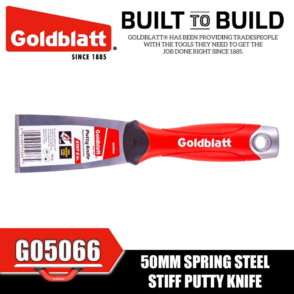 GOLDBLATT G05067 G05066 G05065 Soft Handle Stiff Paint Scraper Putty Knife Construction Tools