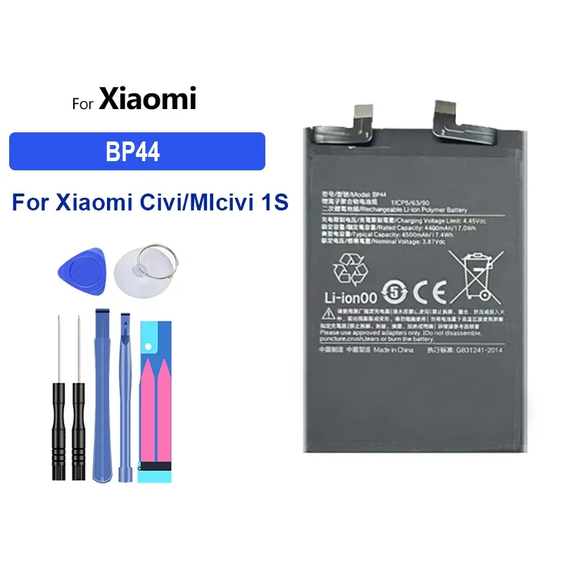 High Capacity Battery BP44 BP4E 4500mAh For Xiaomi Civi 2/MIcivi 1S Portable batteries