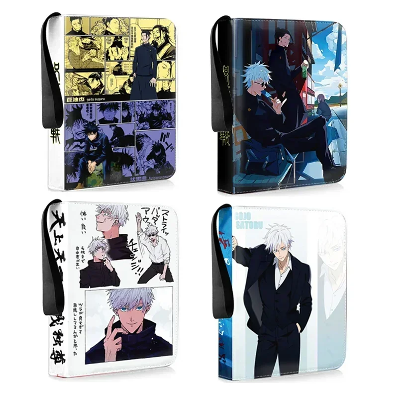 400/900 PCS Jujutsu Kaisen Satoru Gojo Anime Collection Card Album Boek Map Phantom Parade Rits Kaart Bindmiddel houder Speelgoed Gift