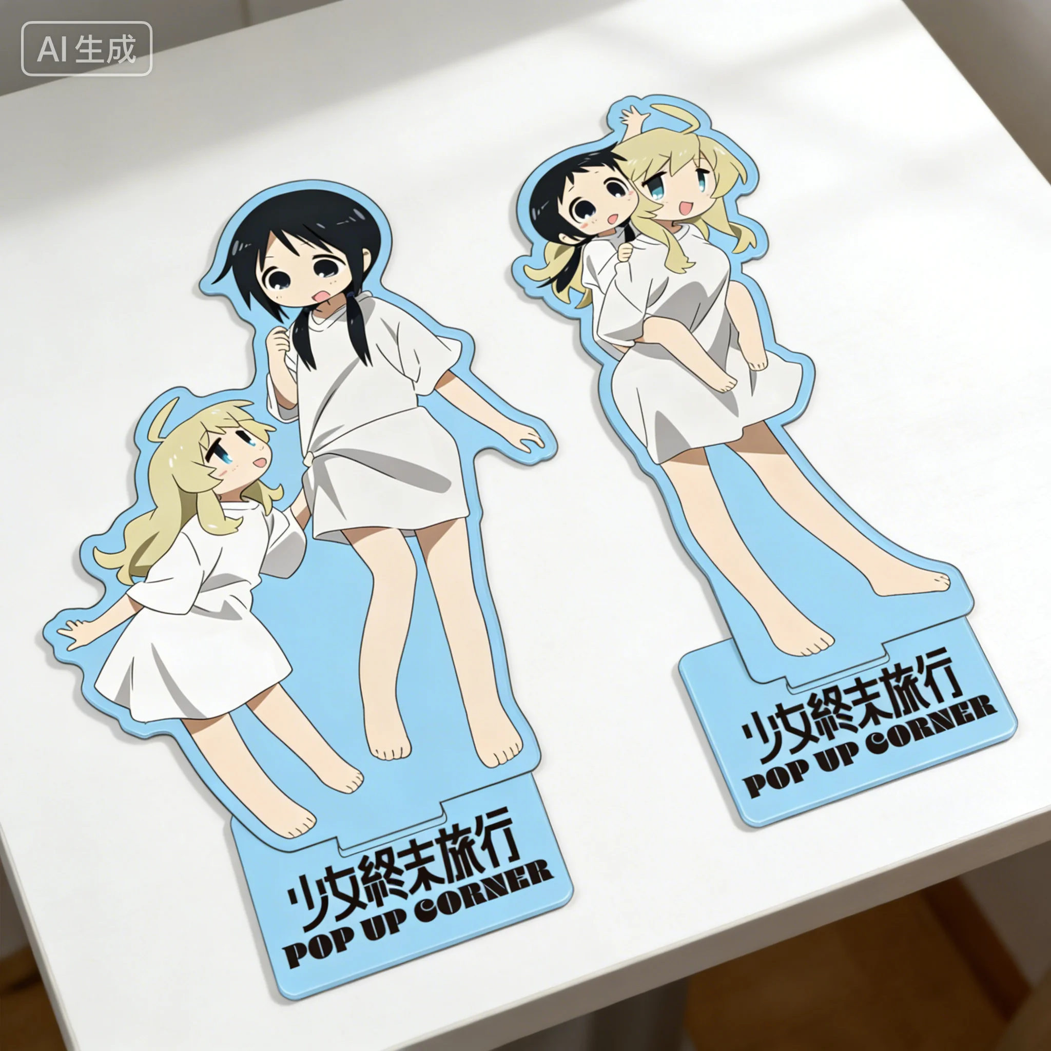 Girls' Last Tour Chito and Yuri Human-shaped Acrylic Stand Model Plate Keychains Desktop Ornament Gifts For Friends