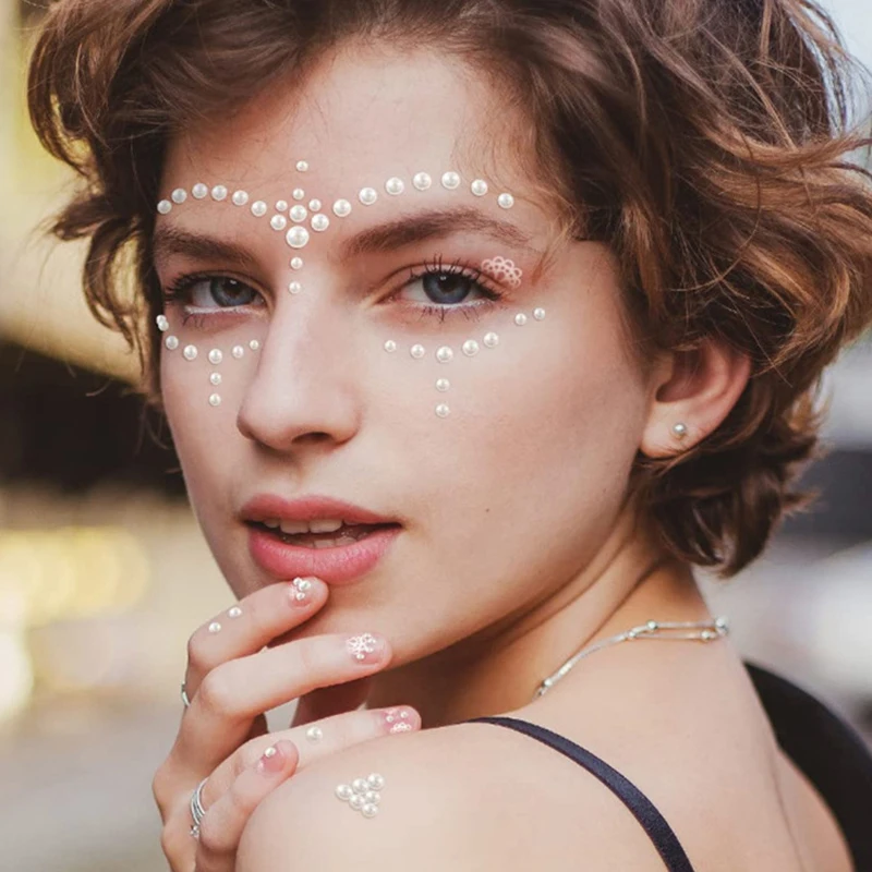 220 قطعة مزيج 3 مللي متر/4 مللي متر/5 مللي متر/6 مللي متر اللؤلؤ والمجوهرات DIY بها بنفسك الوجه الجمال ماكياج مسمار الفن هاتف محمول إكسسوارات الشعر #6