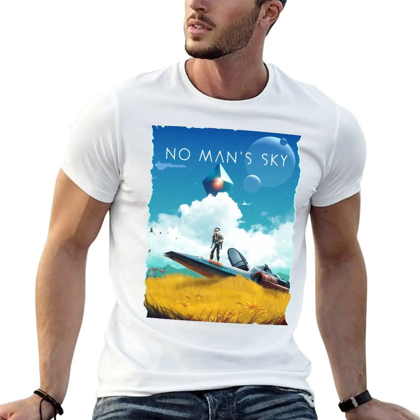 

NO MANS SKY T-Shirt t shirt man casual t shirt man cotton man t shirt heavy cotton T-shirt