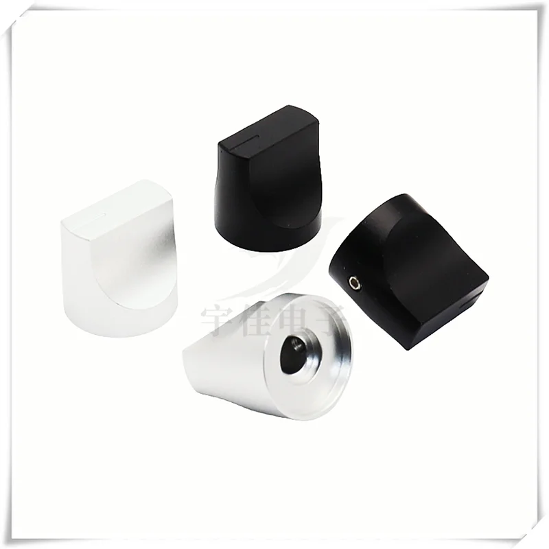 1PCS One line shape duckbill type All aluminum alloy knob CD Player biliary amplifier stereo knob Diameter 20mm Height 20mm