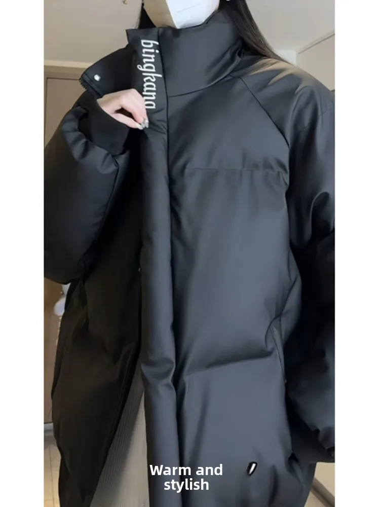 

Мужская зимняя куртка Cleanfit из утолщенной искусственной кожи и хлопка, ветрозащитная, водонепроницаемая, в мотоциклетном стиле, с воротником-стойкой, теплая, повседневная