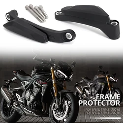 Motorcycle Accessories Black For Speed Triple 1200 RS RR Falling Protection Frame Slider Fairing Guard Crash Pad Protector