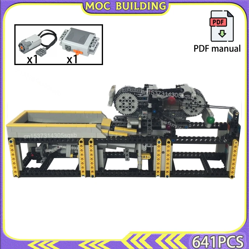 GBC Fork Conveyor Module MOC Building Blocks Technology Great Ball Contraption Bricks Construction Toy Gift Present