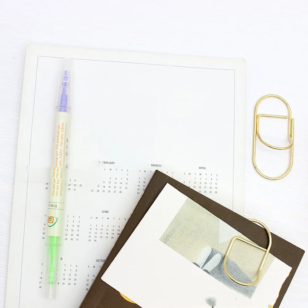 

10Pcs Notebook Supply Pencil Fix Clip Multi-Use Bills Clip for Storing Documents and Receipts Notebook Pen Holder