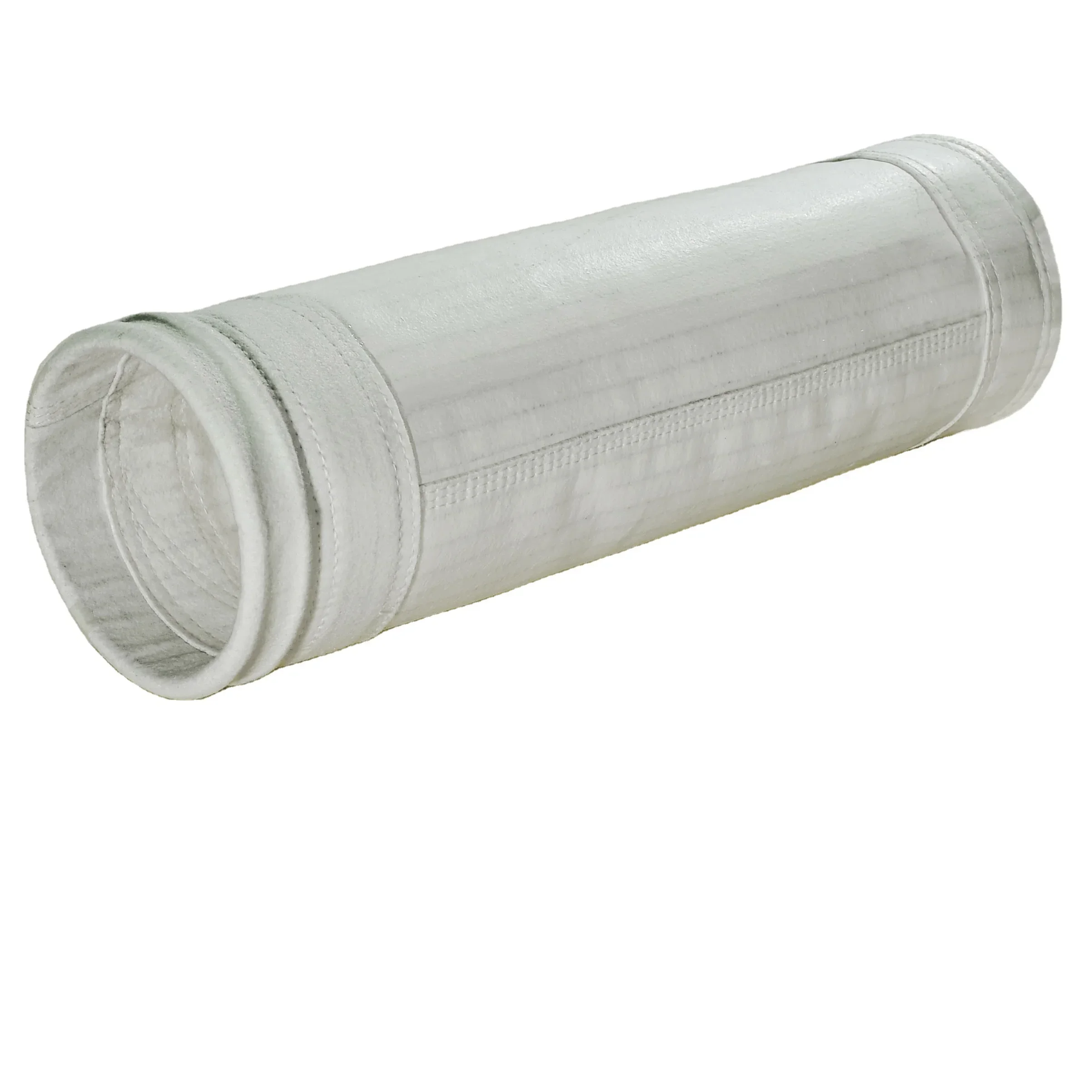 

100% 750gsm PTFE Filter Bags Heat Setting , Abrasion Resistance Felt Dust Collector Bags