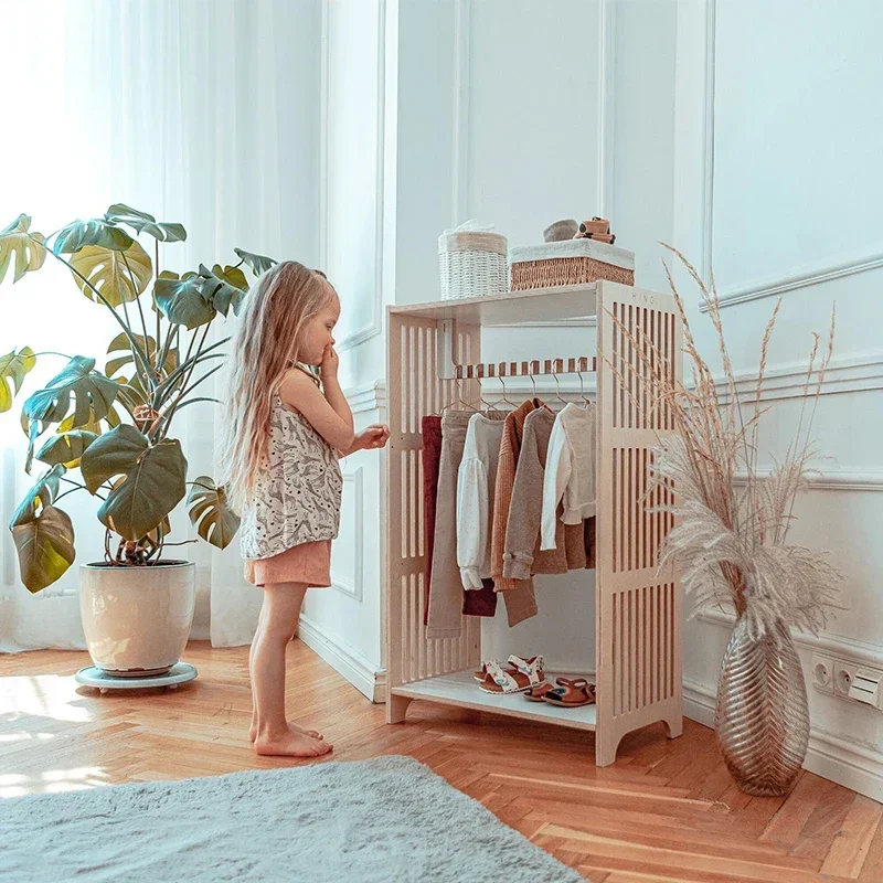 

Baby Clothes Rack A-frame Single-layer Bar Kitchen Countertop Organizer