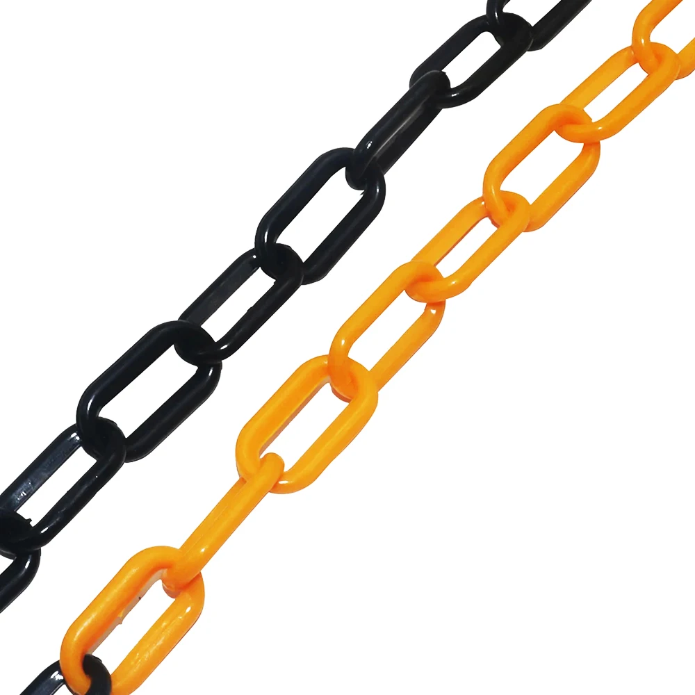 25M Plastic Warning Chain Road Warning Block Barrier Traffic Crowd Parking Control Used Urban Roads Highway Maintenanc Isolation