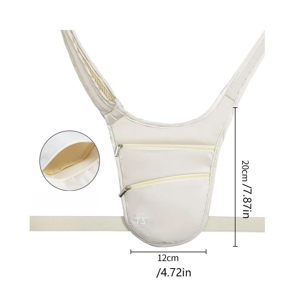 Novo anti-roubo esportes saco de cintura grande capacidade respirável invisível cinto saco multifuncional viagem dinheiro cinto