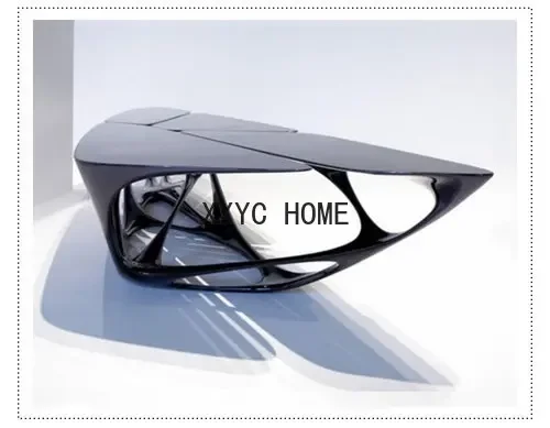 Индивидуальный дизайнерский творческий индивидуальный полый журнальный столик из стекловолокна с многоугольниками, современная домашняя модель комнаты