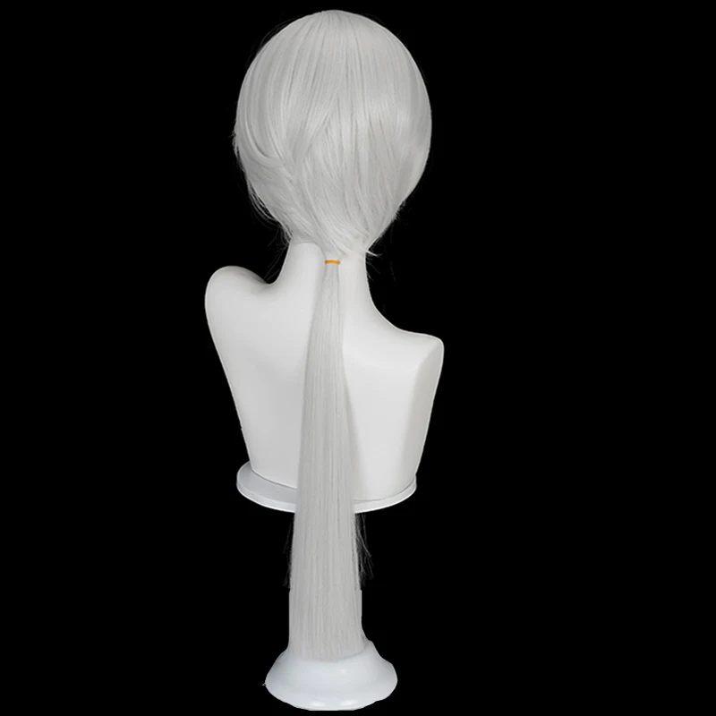 Masque de renard Cosplay perruque jeu Silent Hill f blanc cheveux longs accessoires haute température fil cheveux pour homme