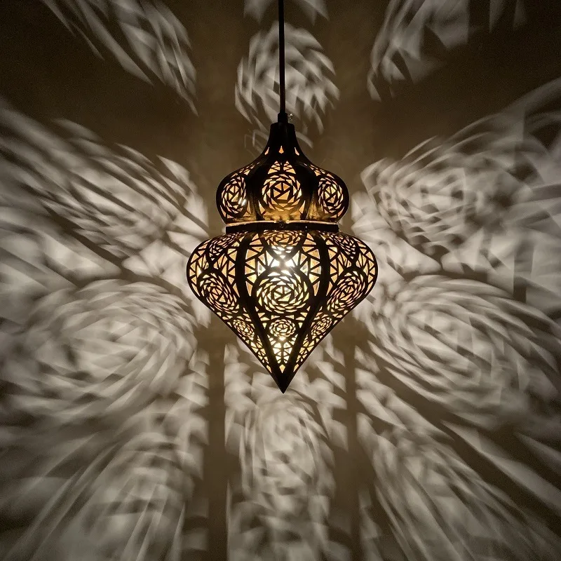 Vintage Turkish Pendant Lamps LED Morocco Pendant Light Restaurant Bar Counter Study Hallway