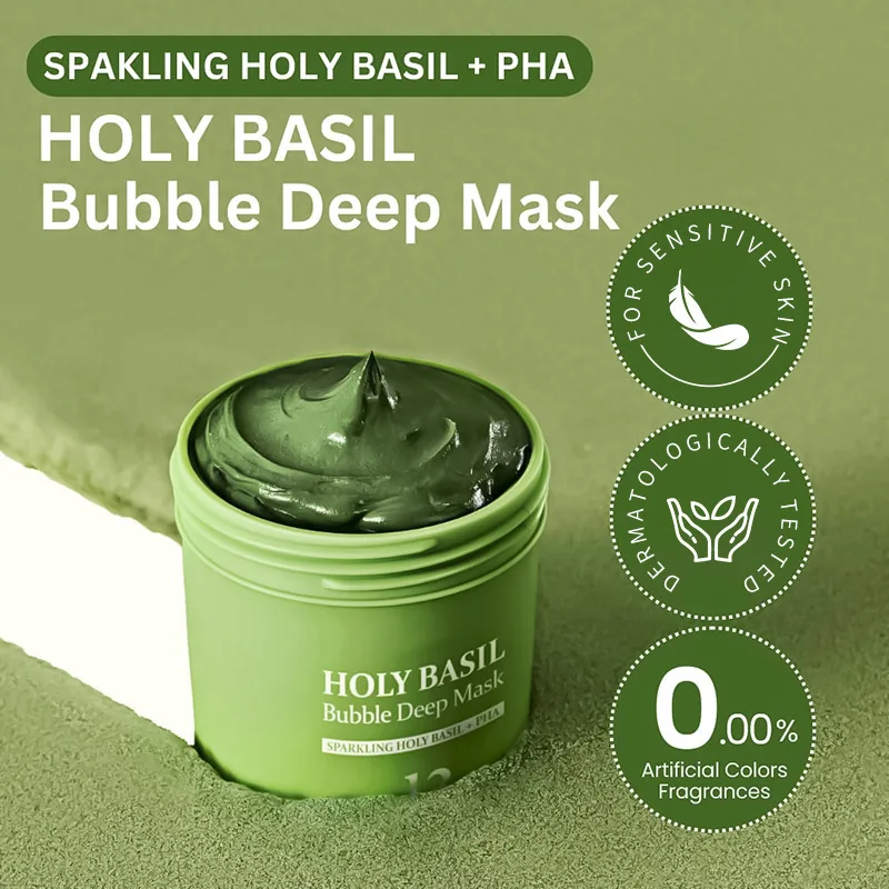 

Carbonic Acid Bubble Facial Mask Exfoliate Deep Cleanse Pores Blackhead Clay Apply Facial Mask