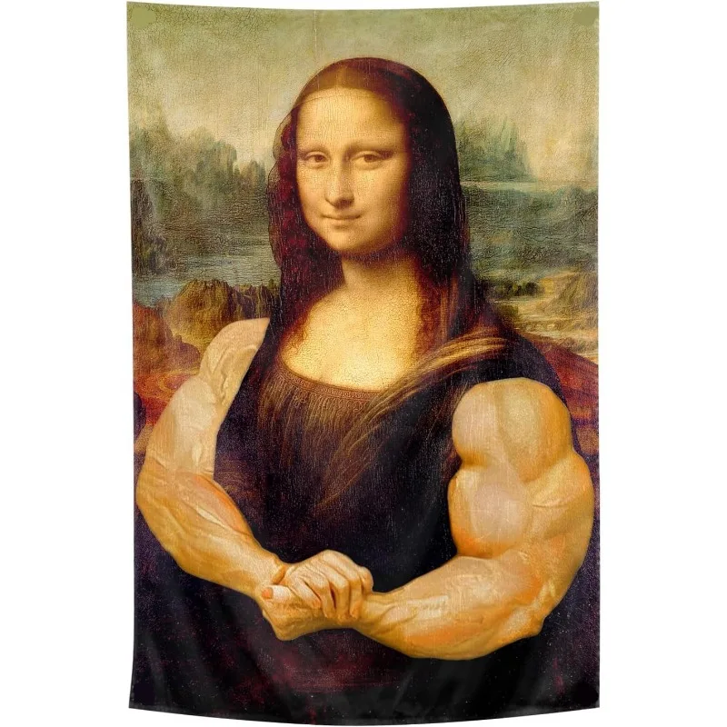 1pc Funny Bodybuilding Tapestry Indoor Outdoor Wall Art Tapestry for Bedroom Teen Room Living Room Decor