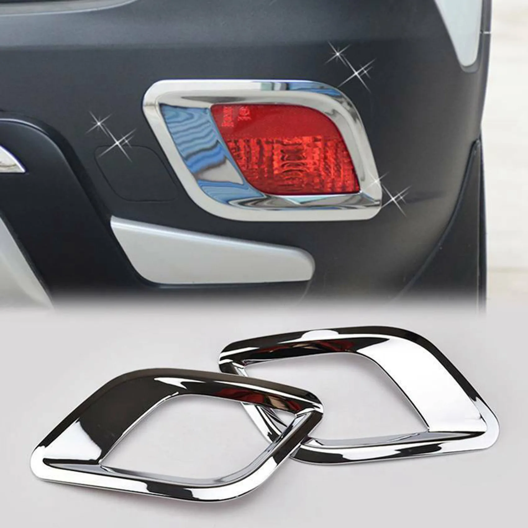 A82U-For Buick Encore Opel/Vauxhall Mokka 2012 2013 2014 2015 2016 Rear Fog Light Foglight Lamp Cover Trim Molding Decoration
