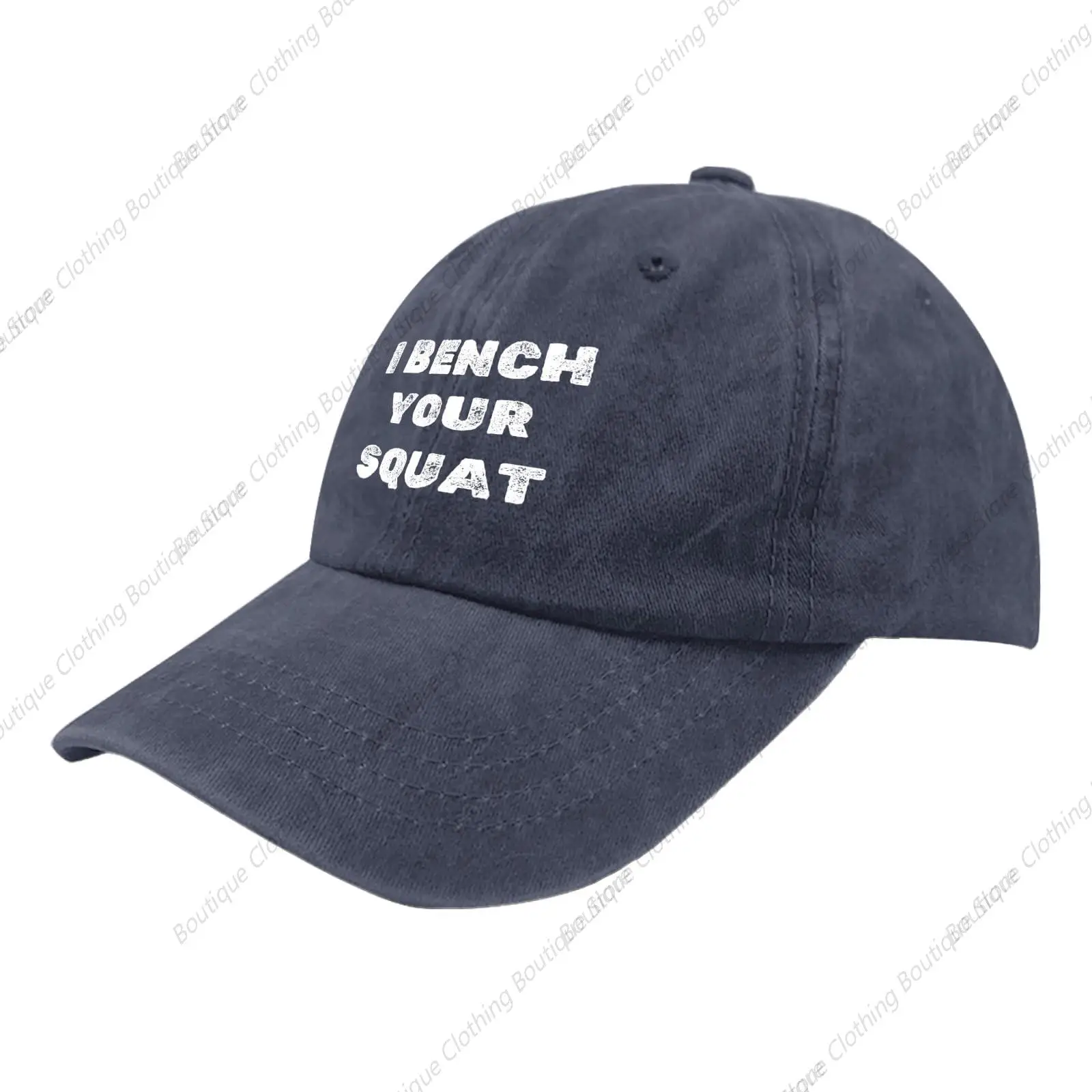 Funny Hat I Bench Your Squat Hats Funny Golf Hat Gifts Running Hat Birthday Travel Hat Gifts Hiking Hat Navy Blue