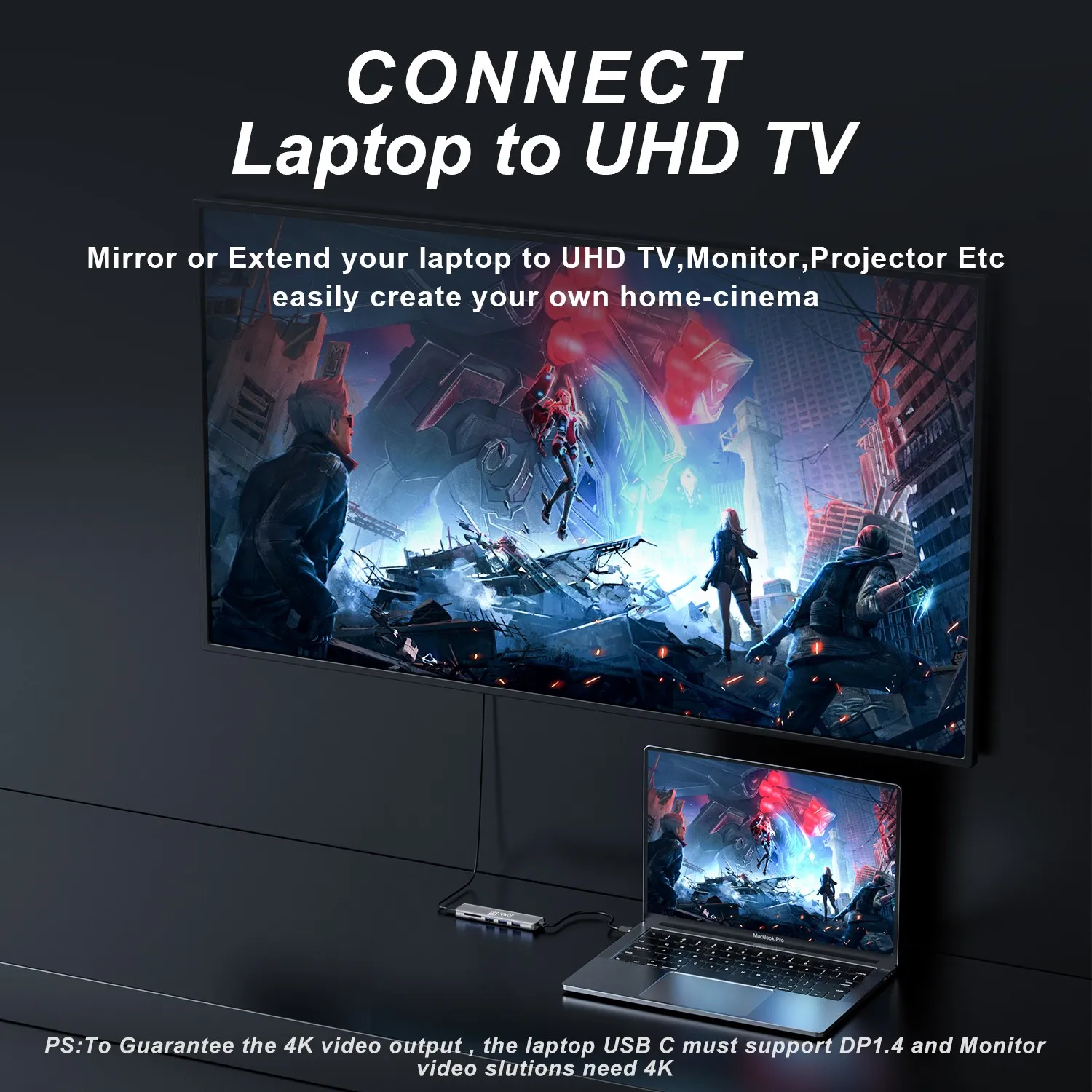 Hub usb tipo c da 3.0 a usb a adattatore porte multiple con lettore di schede hdmi 4k per Imac Ipad Mac mini Macbook dell thunderbolt hub