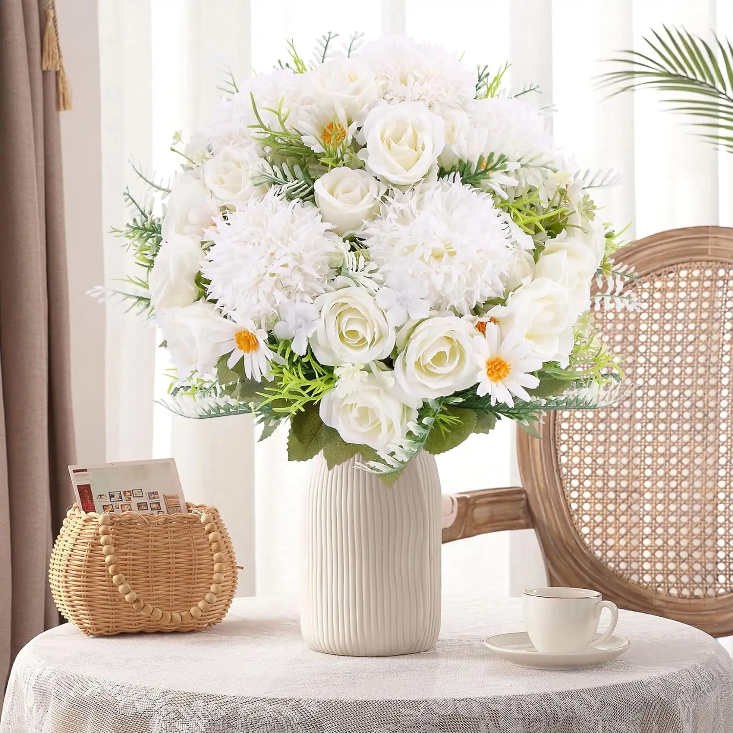 1PC Künstliche Blumen Hochzeit Braut Bouquet Valentinstag Garten Festival Vasen Home Room Decor Gefälschte Seide Rosen Hortensie diy