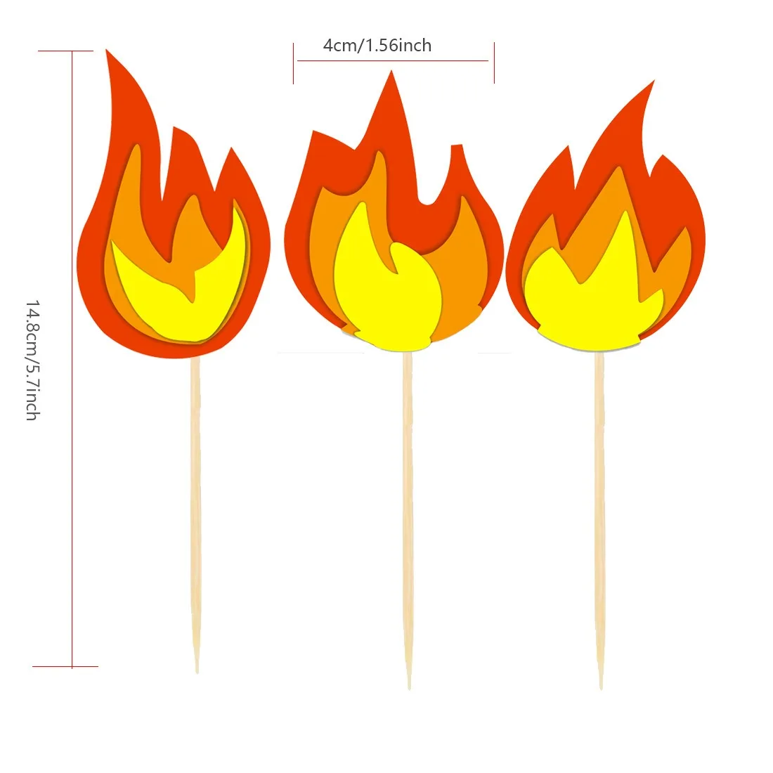 Fire Cake Decoration Cupcake Toppers for Fireman Sam Birthday Party Supplies Fire Truck Firefighter Department Theme Party Decor