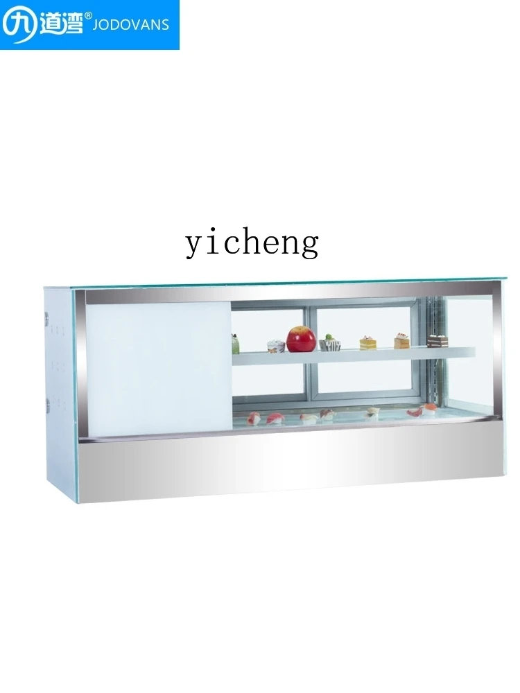 ZF Display Cabinet Small Desktop Refrigerated Cake Counter Commercial Fruit Dessert Fresh Cabinet