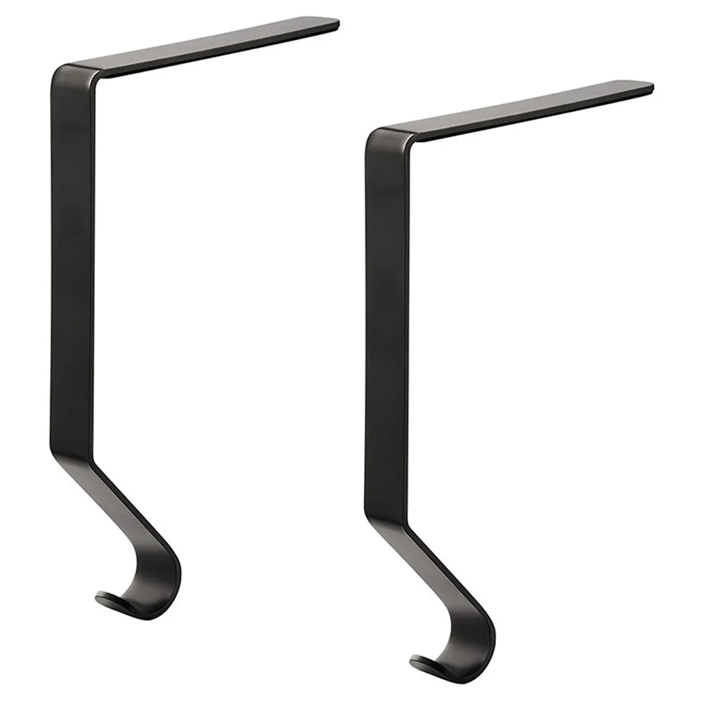 

2Pcs Christmas Stocking Hangers Heavy Duty Metal Xmas Hooks for Mantel Fireplace with Multi-Use Xmas Stocking Hanger Design