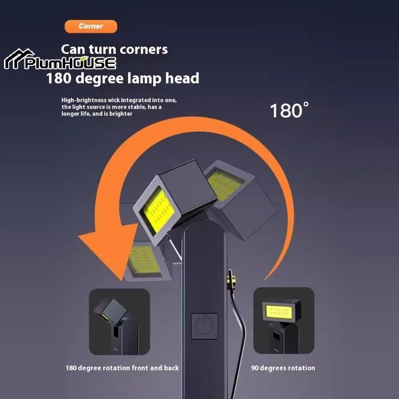 

1 Set Super Bright LED Light Home Magnetic Rechargeable COB Flashlight For Emergency Night Work Camping Car Accessories