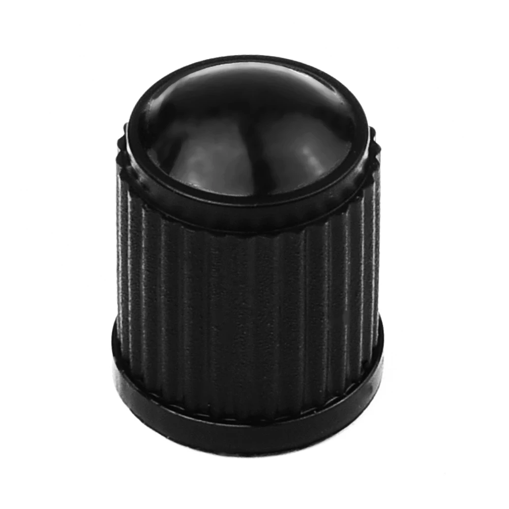 20PCS Car Tyre Valve Black Bike Tyre Plastic Cap Dome Shape Dust Valve   1x1.3cm Automotive  Tire Valve Stem Cap