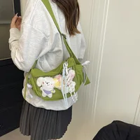 Bolso cruzado dulce universitario Bolso de hombro para ir al trabajo de estilo japonés Bolso Ita moderno y versátil
