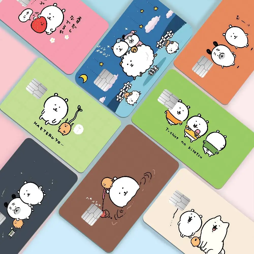 Kawaii JokeBear Anmie Sticker Film Skin Cover for Credit Card Debit Bank Card Front
