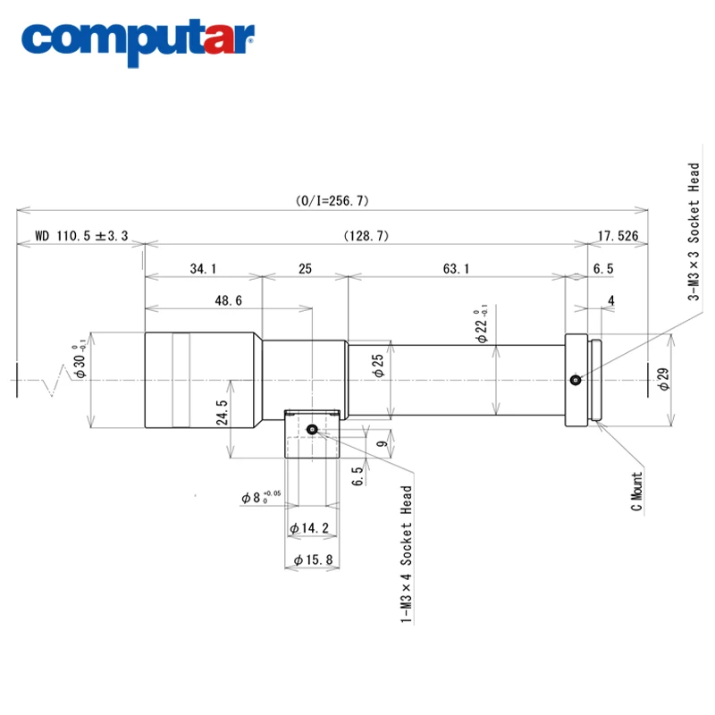 Computar TEC-M40110MPC 4.0X  2/3