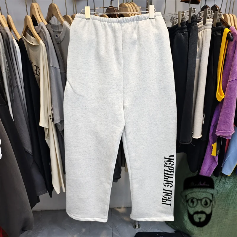 Calça Kanye West de veludo masculina e feminina, moletom esportivo casual, nova, outono e inverno