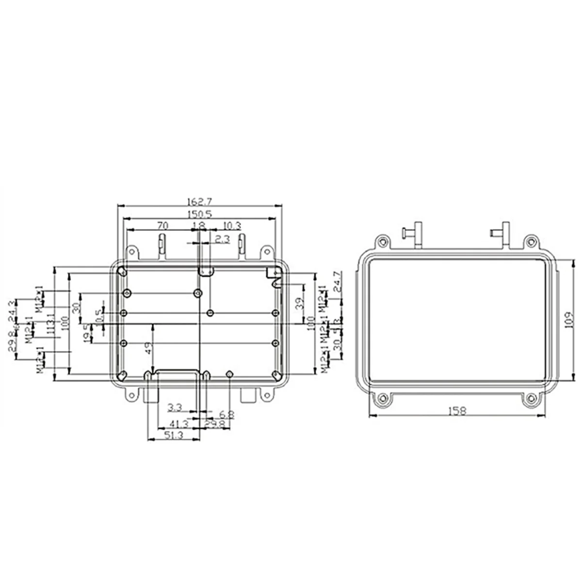 Cangkang Logam Jembatan AP, Amplifier AP untuk Stasiun Pangkalan Jembatan Nirkabel, Cangkang Kotak Tahan Air Logam Aluminium Cor