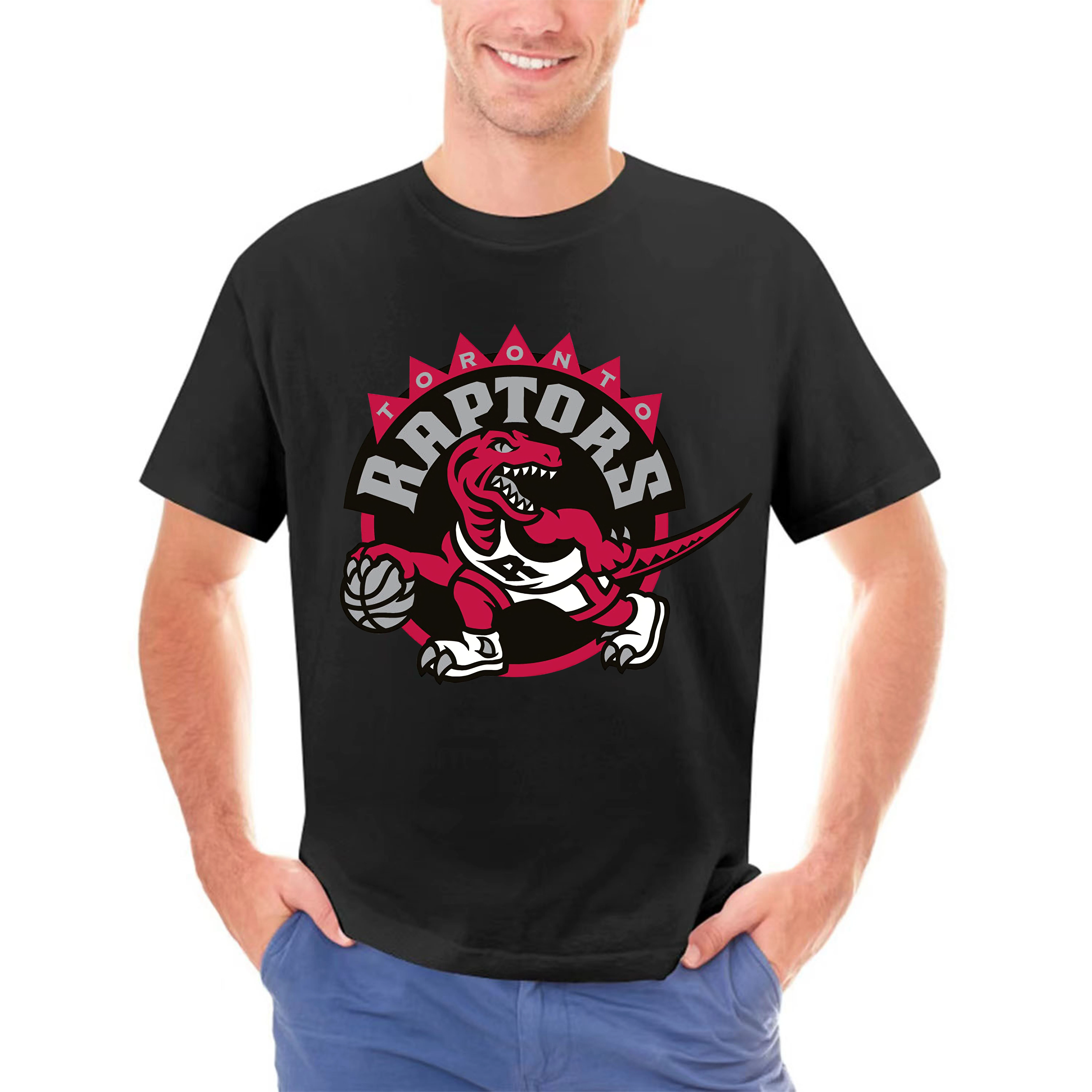 Toronto Streetwear Men T-Shirt For Hip Hop Raptors 8 bit retro tecmo logo T shirt