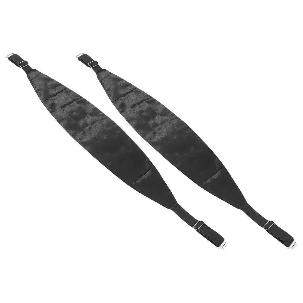 2 pezzi da uomo in tinta unita fascia da smoking regolabile in raso cintura formale per accessori da smoking per feste di nozze pantaloni da smoking da uomo