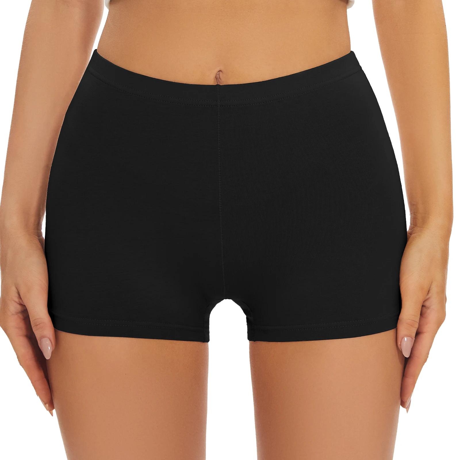 Seamless Boxers Panties Underwear Sexy Women Low Waist Solid Color Breathable Boyshorts Comfortable Sport Yoga Female Shorts