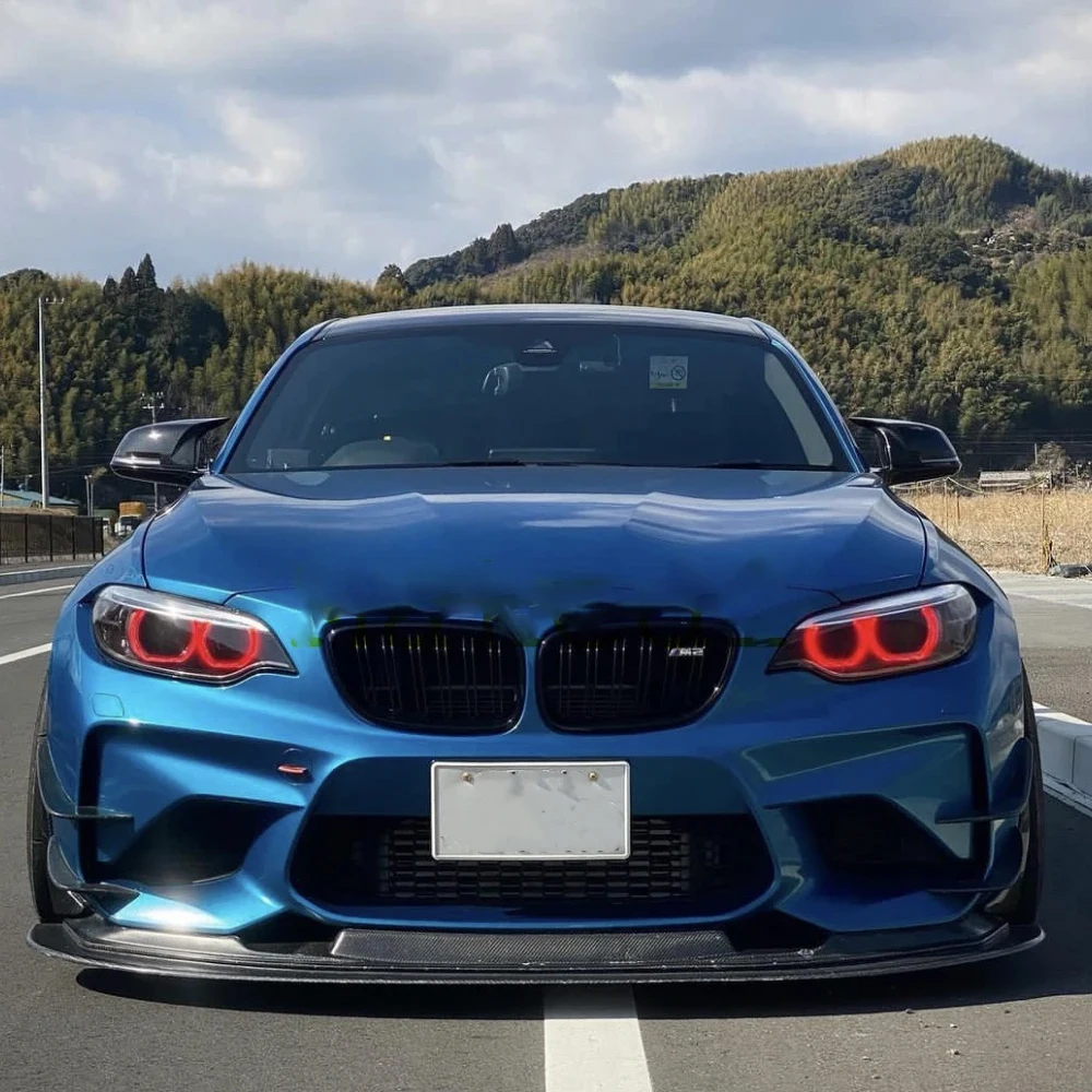 노란색 DRL 천사 눈 2014-2017 BMW 2 시리즈 M2 F87 F22 F23 크세논 헤드 라이트 주간 러닝 라이트 블루 레드 7388923 7388924