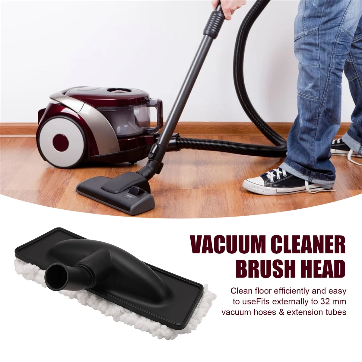 Mop Dust Floor Brush Head attacco universale per aspirapolvere da 32Mm accessori per pavimenti, testina di ricambio